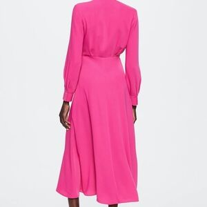 BNWT MNG Pink Midi Dress